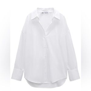 NWT! Zara white button up